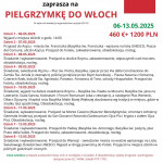 PIELGRZYMKA DO WŁOCH PARAFIA JAĆMIERZ